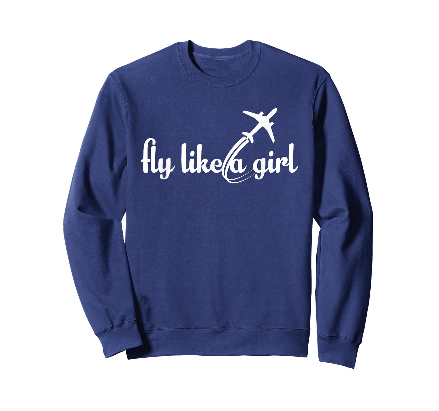 Fly Like A Girl Airplane Aviation Pilot Co Pilot Women Girl T-Shirt