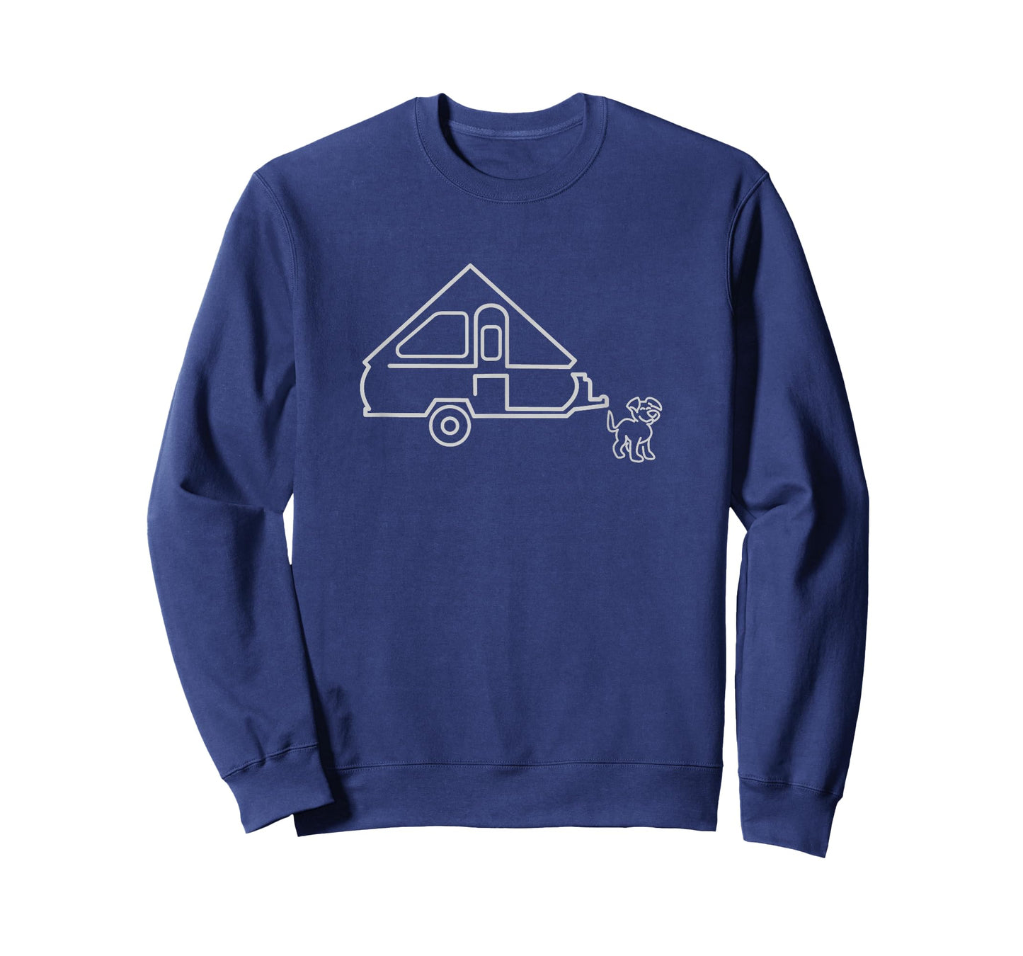 Dog Aliner A-frame Travel Trailer | Happy Camper Dog T-Shirt