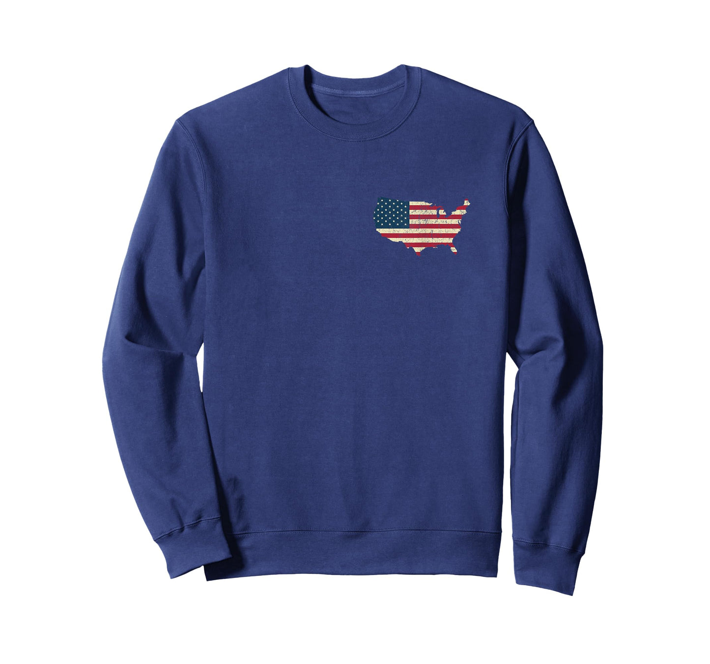 Front Back American Flag USA Est 1776 4th of July America T-Shirt
