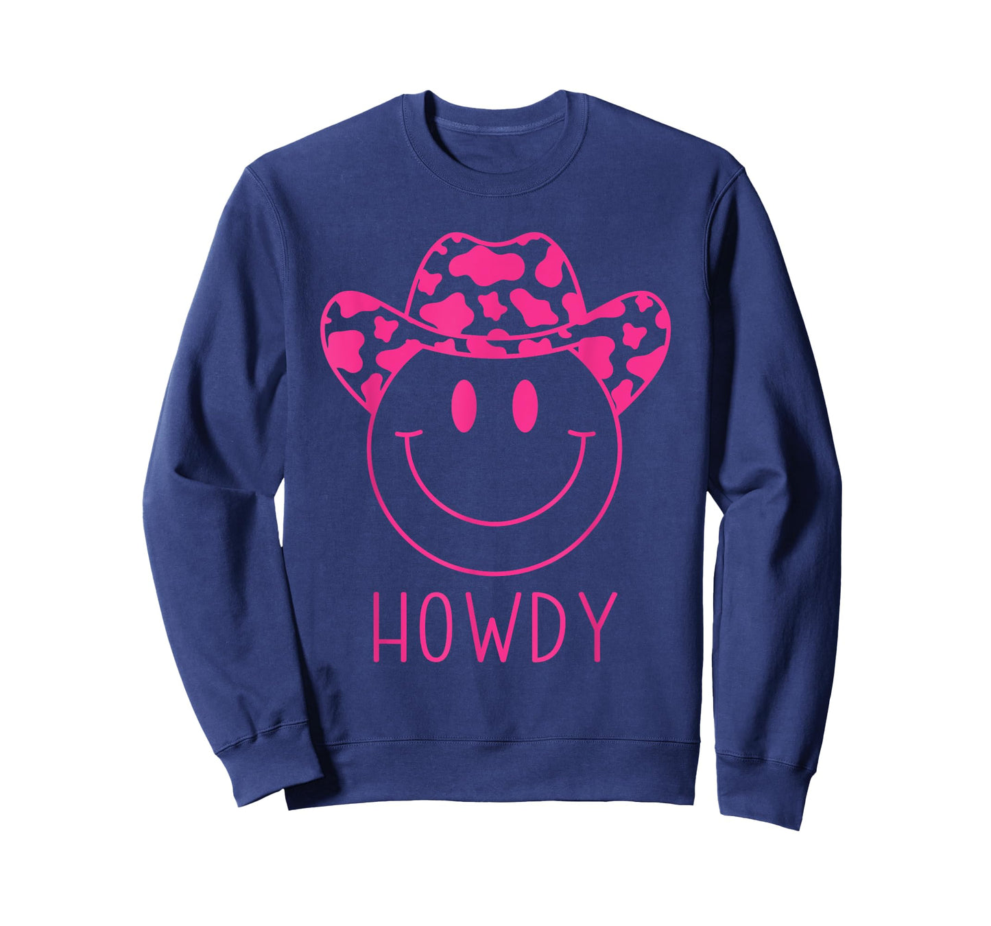 Howdy Western Happy Smiling Smile Face Cowgirl Cowboy Kids T-Shirt