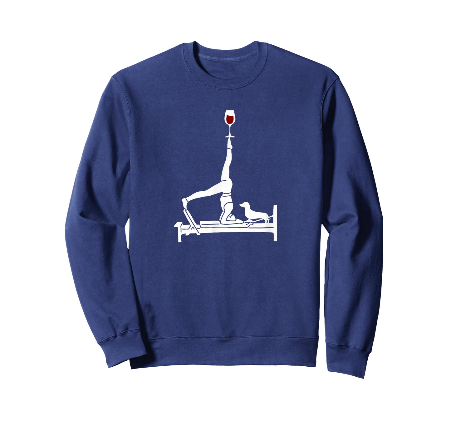 Pilates wine Reformer Pilates with Dachshund dog T-Shirt