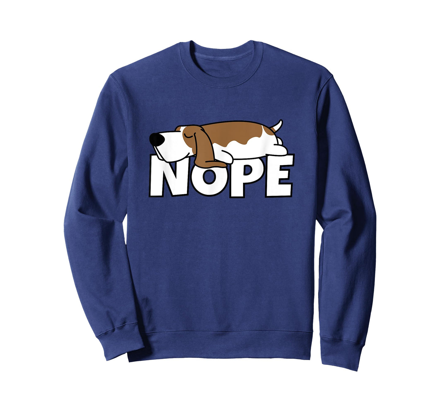 Nope Lazy Dog Basset Hound T-Shirt
