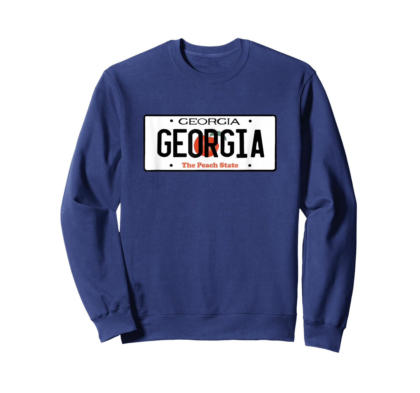 Georgia License Plate - Throwback Design - Classic T-Shirt
