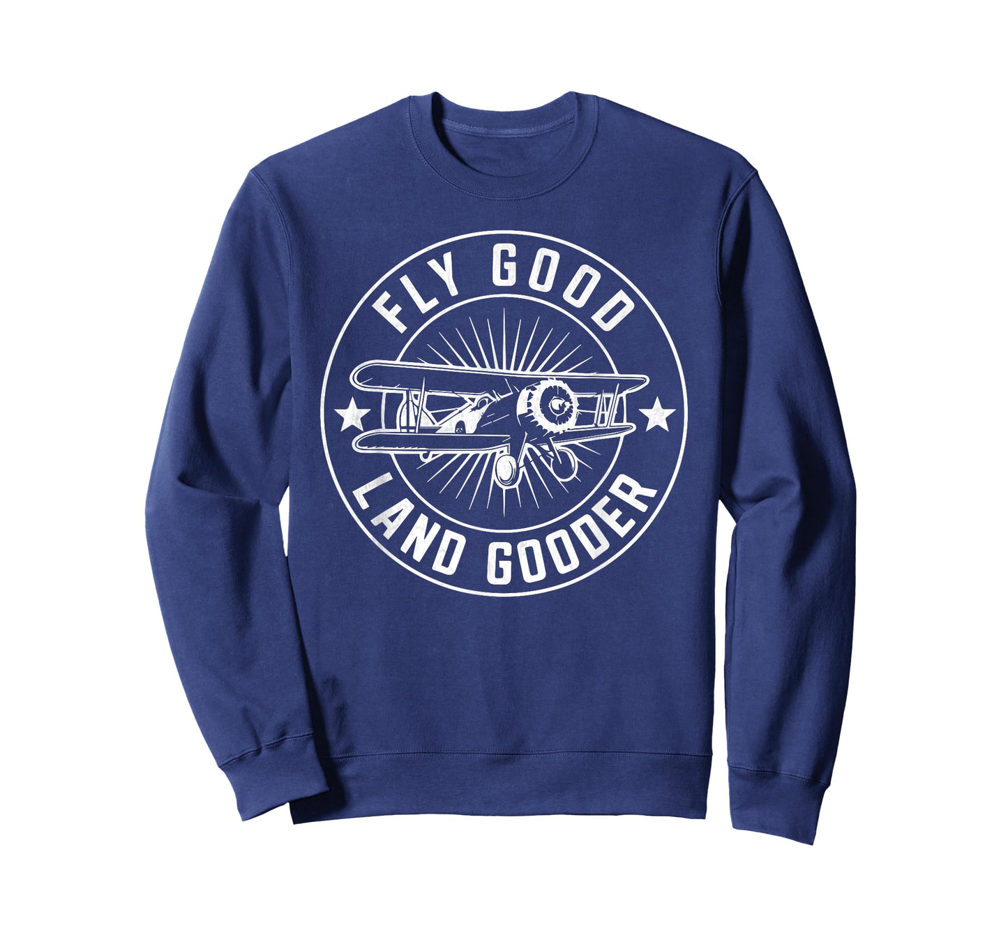 Funny Airplane Aviation Fly Good Land Gooder Airplane T-Shirt