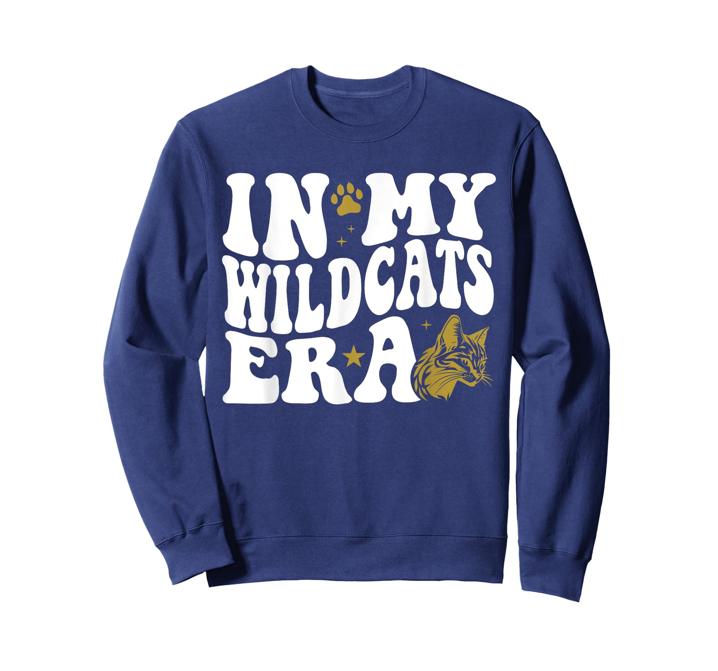 In My Wildcats Era for Raider Mascot Sports Fan White Gold T-Shirt