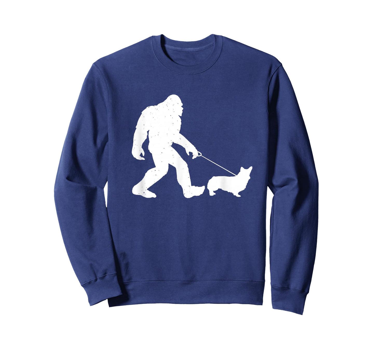 Bigfoot Walking Corgi Dog Funny Gift T-Shirt Small