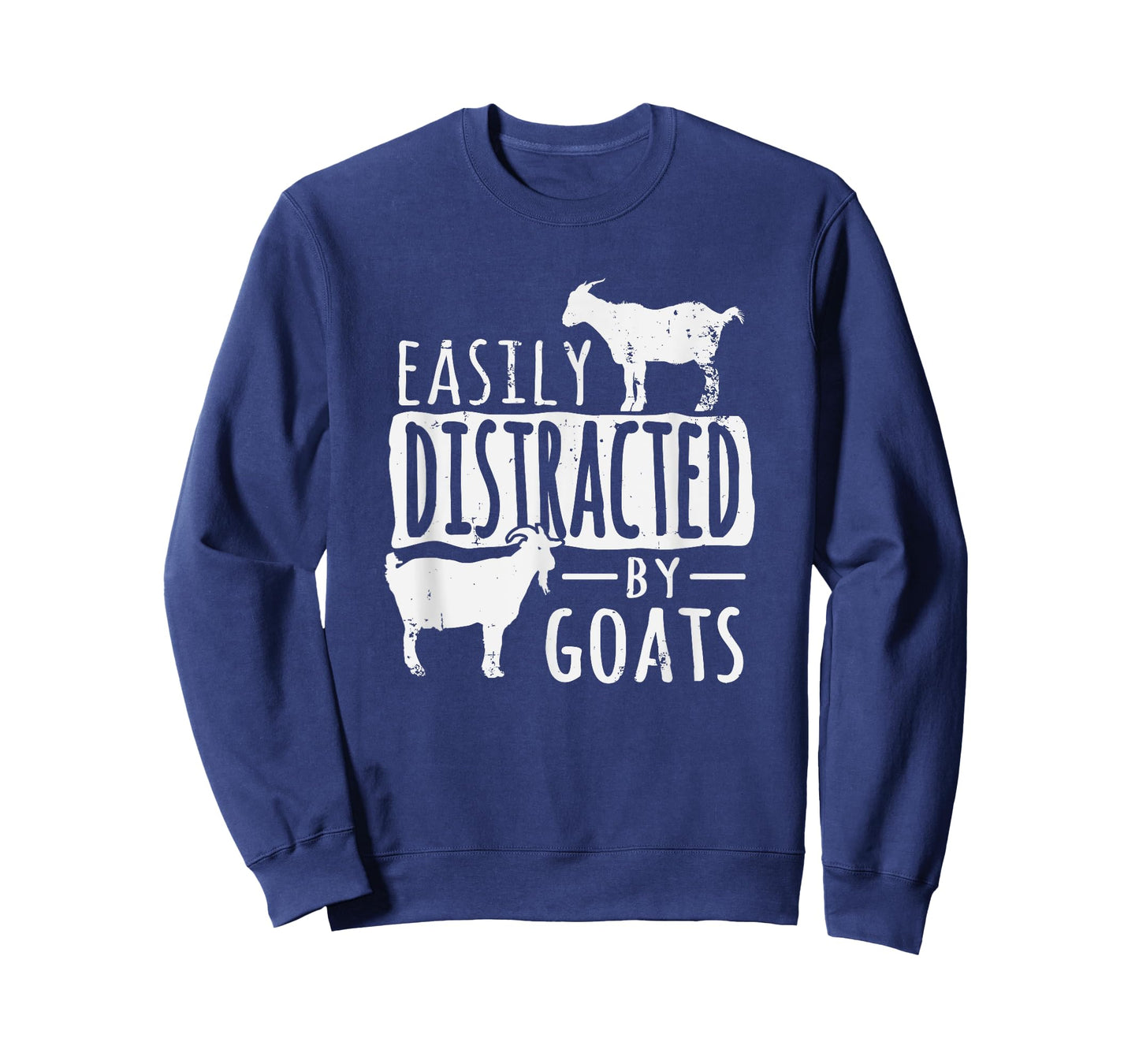 Funny Easily Distracted By Goats Country T-Shirt