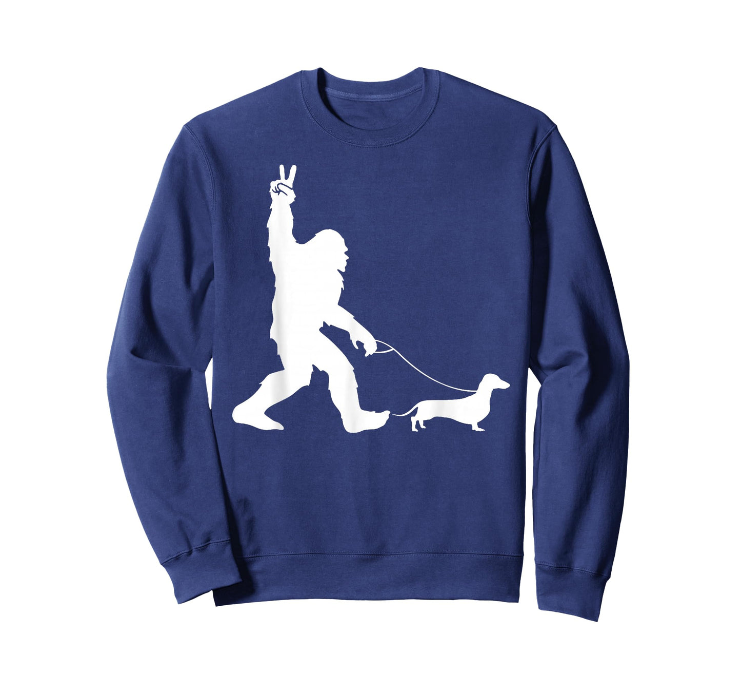 Bigfoot Walking Dachshund Sasquatch Wiener Dog Men Women Girls Kids T-Shirt