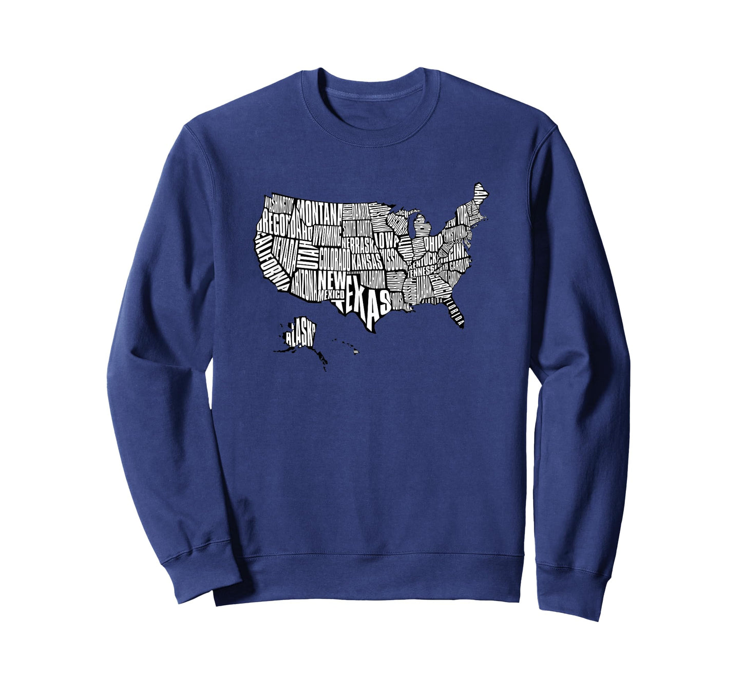 Map Of USA - US Map 50 United States Geography Lesson T-Shirt