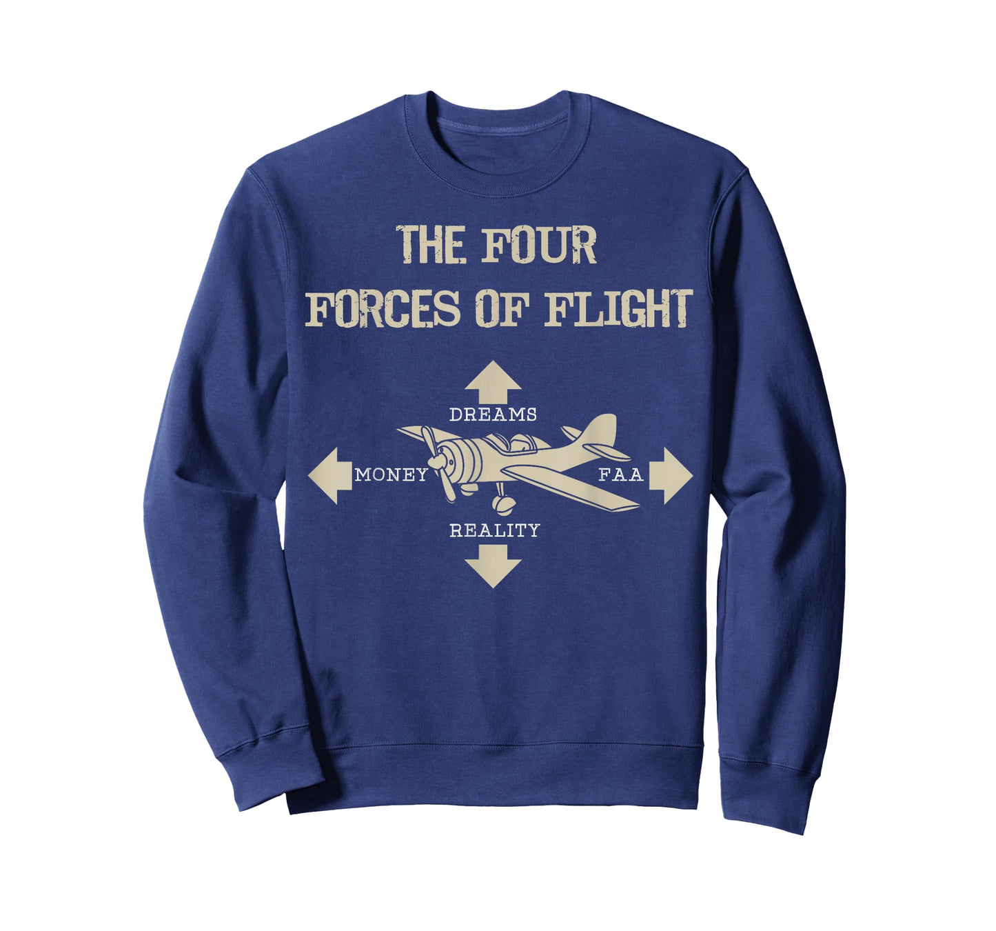 Four Forces Of Flight Dreams Money Reality FAA Gift T-Shirt