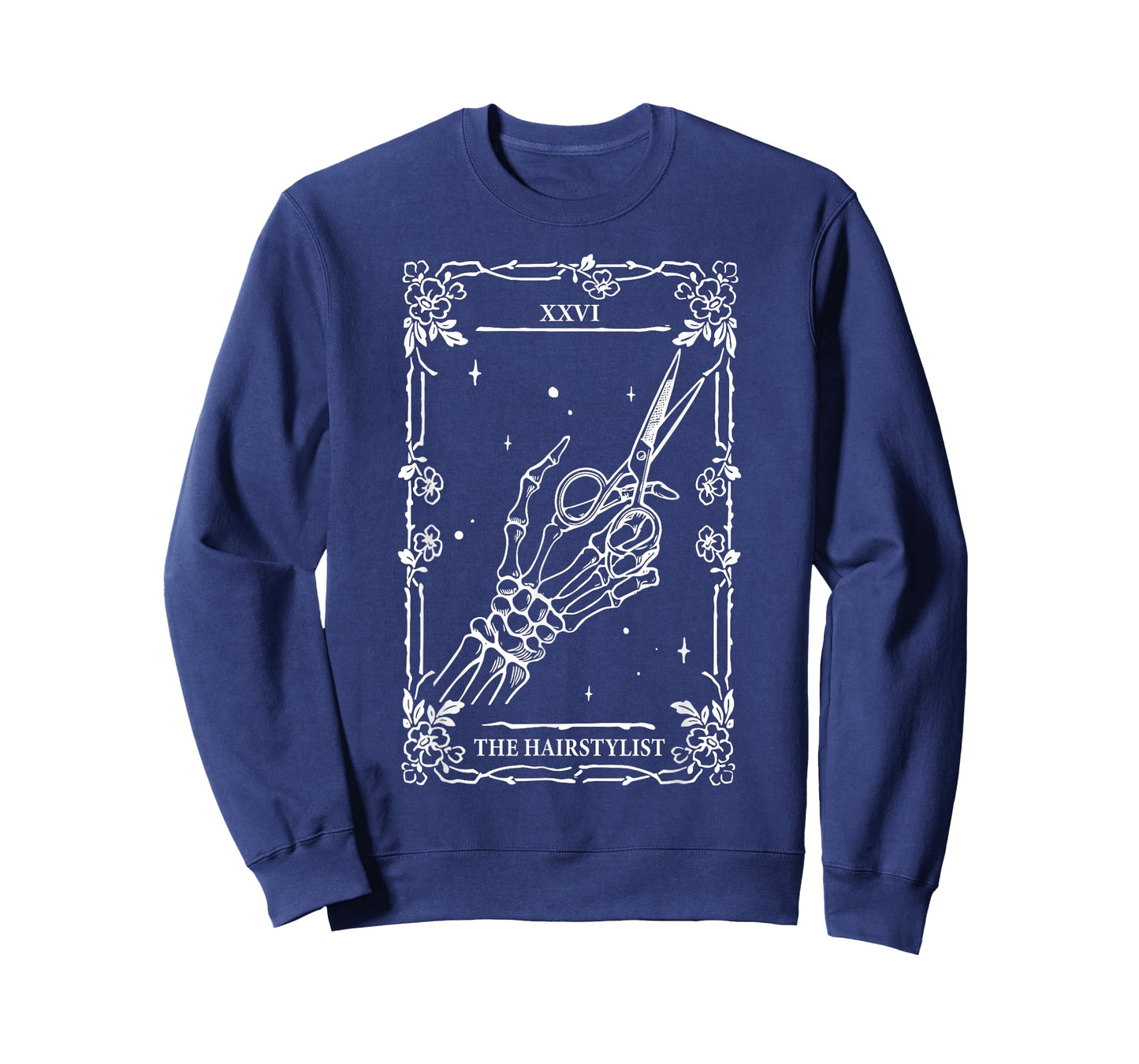 The Hairstylist Tarot Card Skeleton Hand Salon Hairdresser T-Shirt