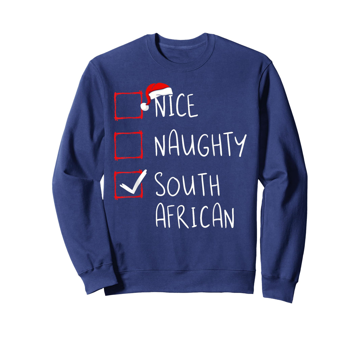 Nice Naughty South African Christmas South Africa Heritage T-Shirt