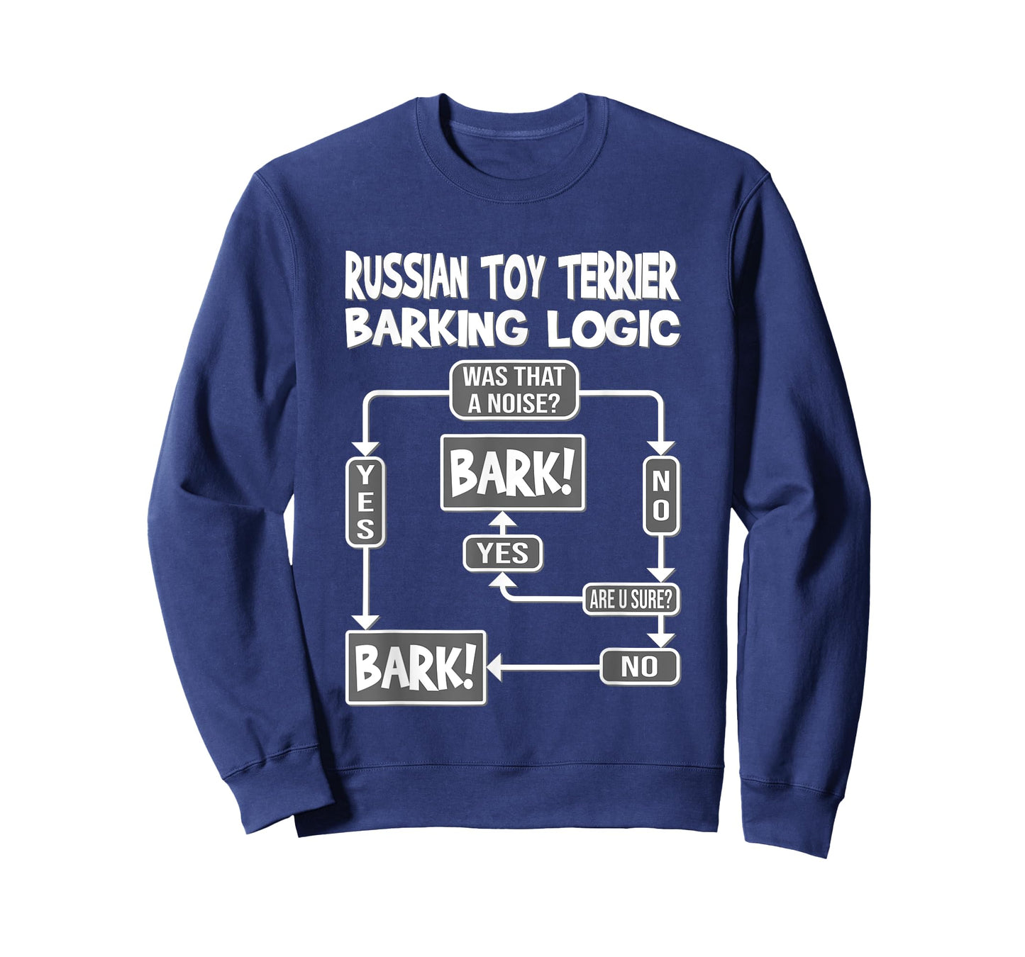Dog Barking Logic, funny dog gift, Funny Russian Toy Terrier T-Shirt