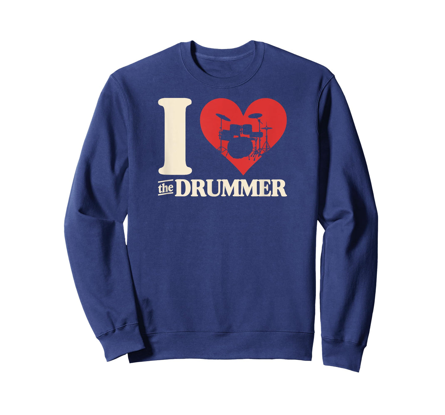 I Love The Drummer Heart Drum Couple Girlfriend Boyfriend T-Shirt