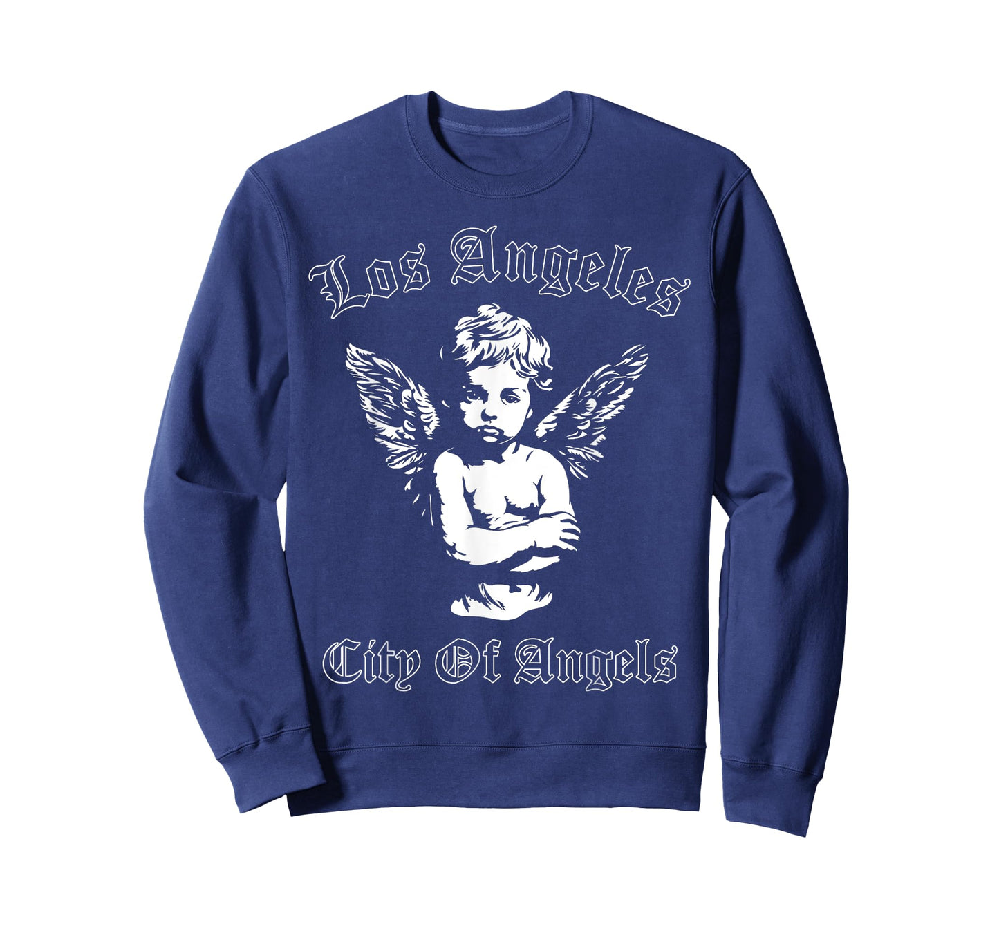 Los Angeles OG Chicano Angel LA California T-Shirt, Small, Black