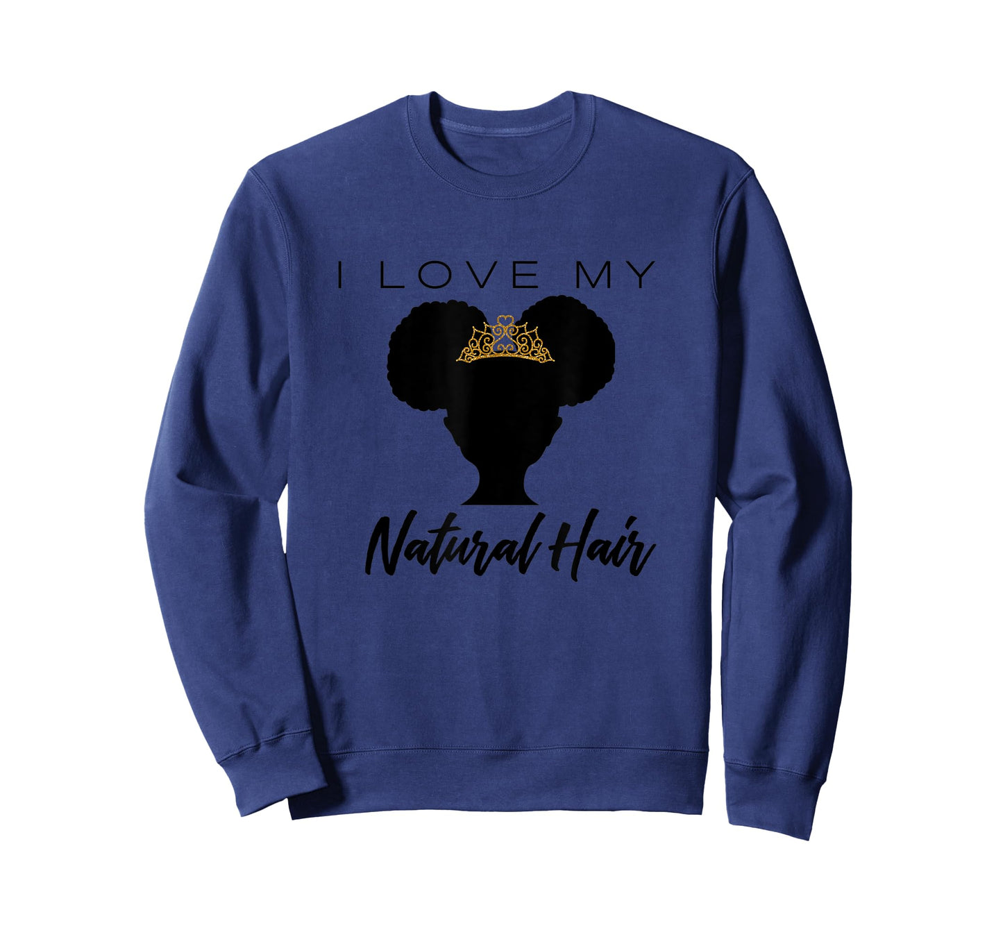 I Love My Natural Hair (Black Girl Graphic) - Black Girl T-Shirt