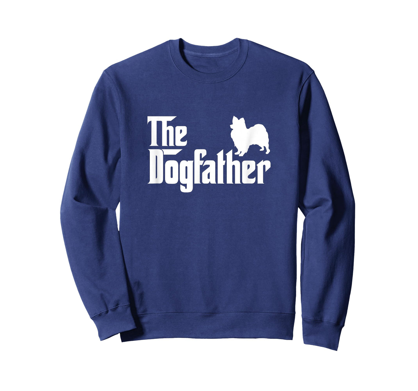 Papillon The DogFather Dog Papa Dad T-Shirt