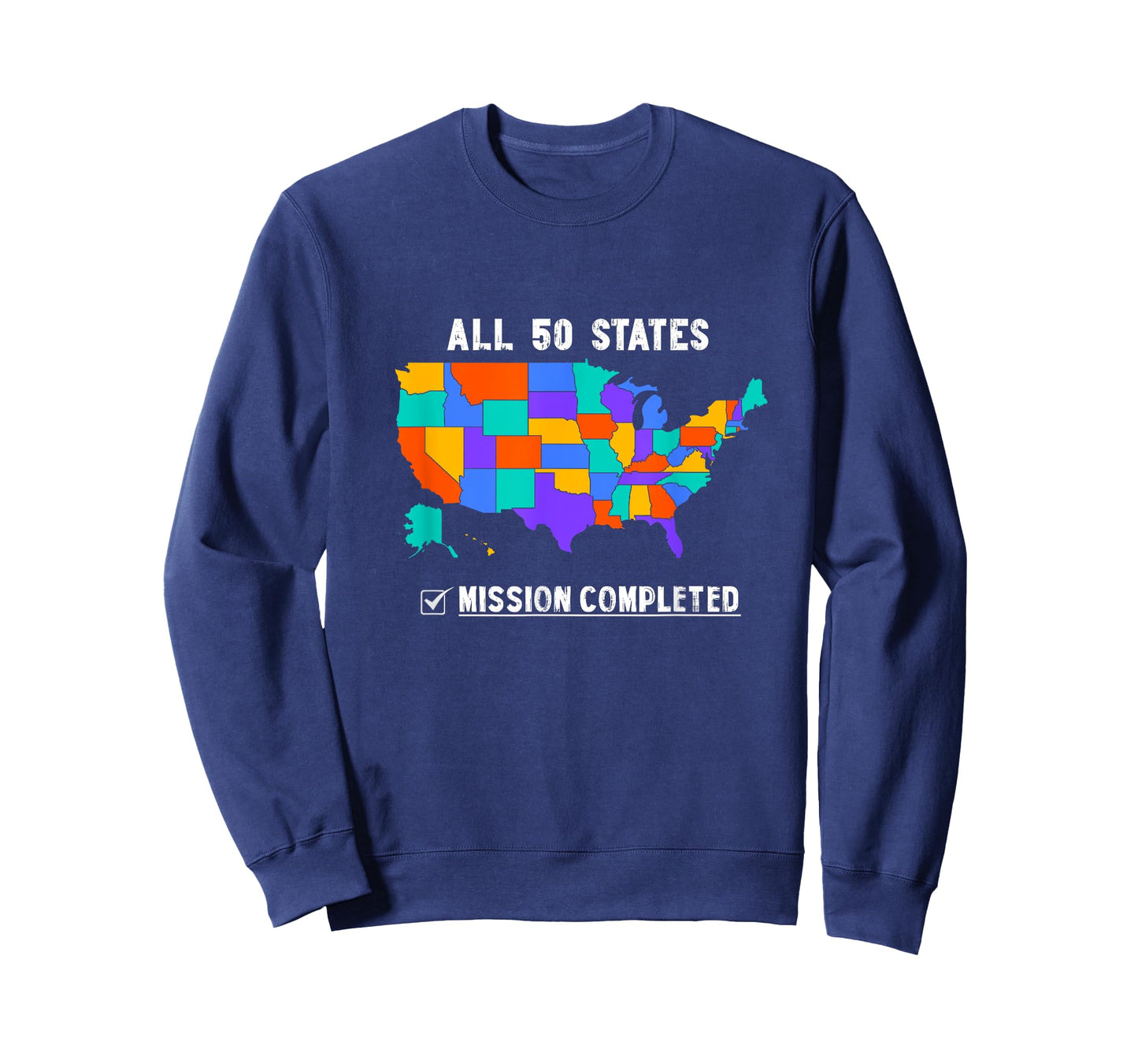 50 States Mission Accomplished Graphic Souvenir Love Outfit T-Shirt