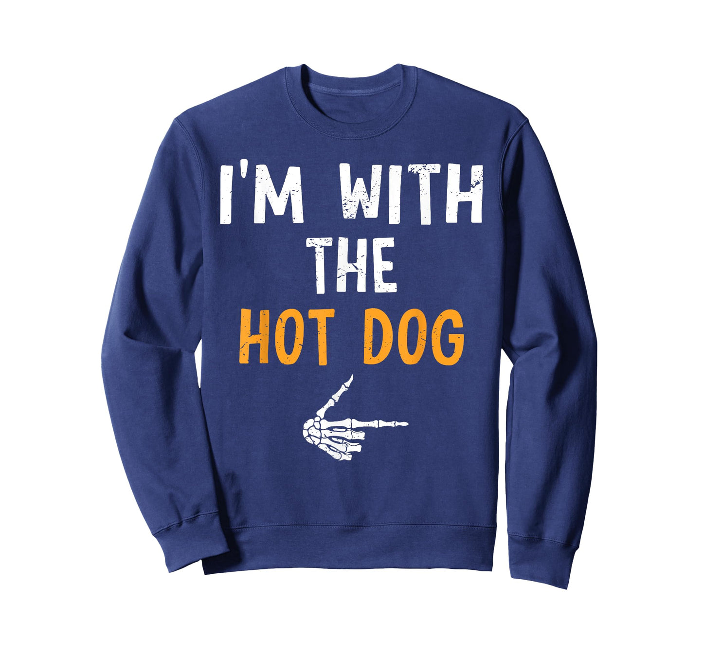 I'm with The Hot Dog Costume Halloween Matching Couple T-Shirt