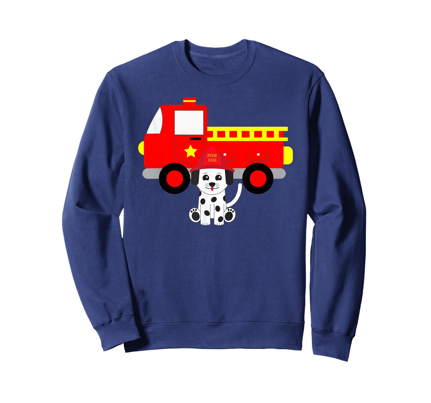 Firetruck and Dalmatian Firefighter Fire T-Shirt