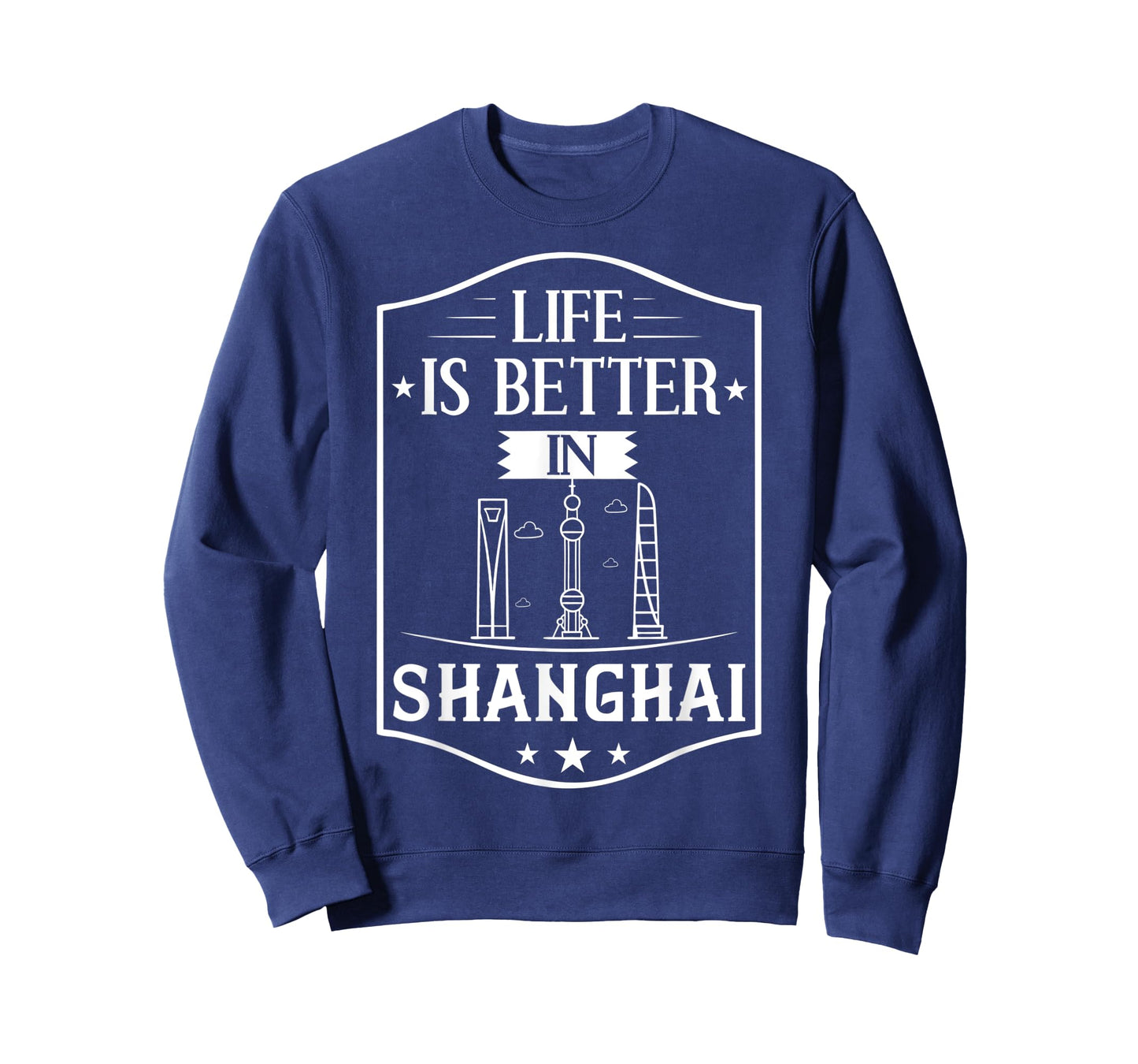 Shanghai China City Skyline Map Travel T-Shirt