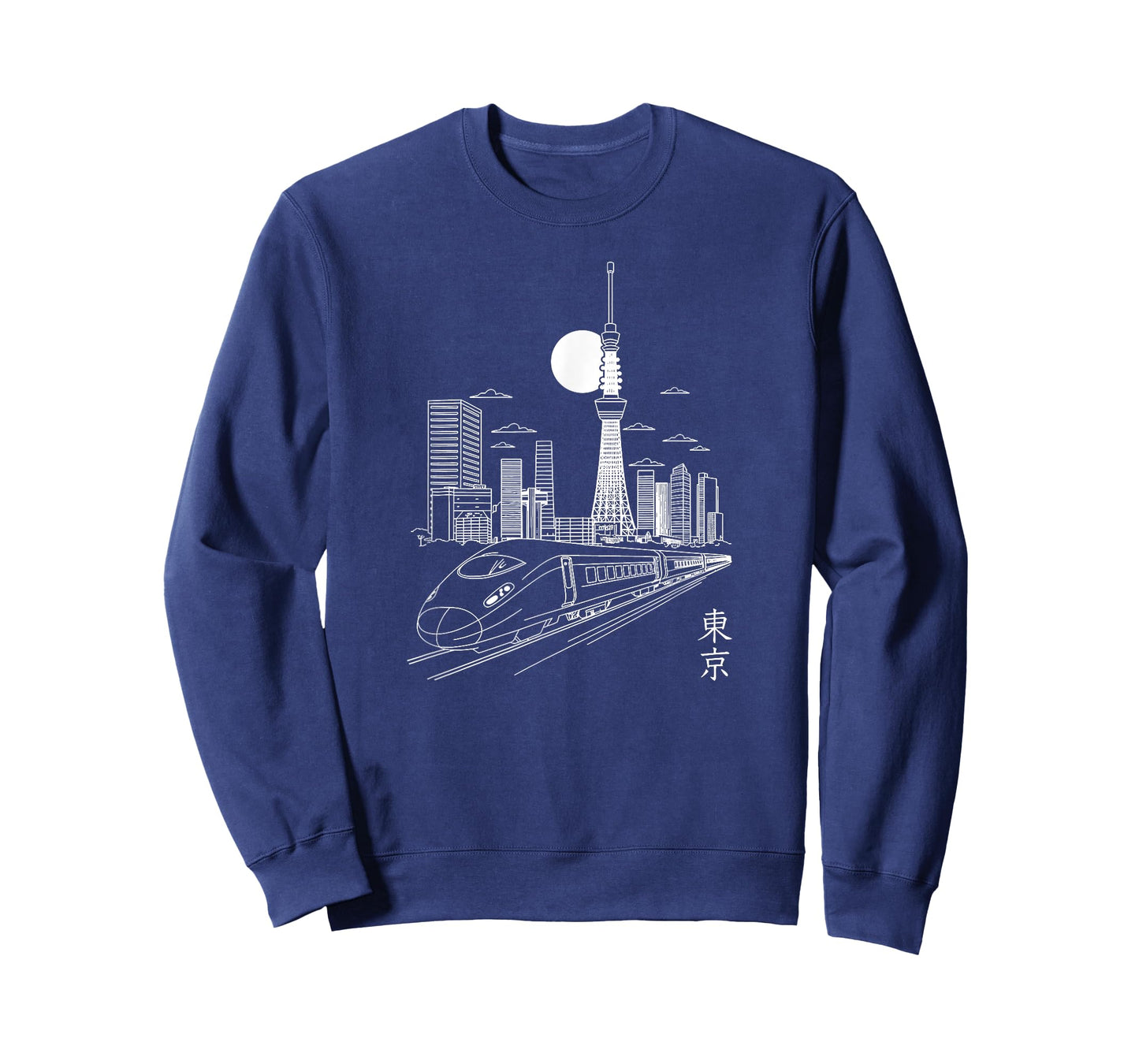 Tokyo Skyline Japan Landmarks Skytree Tokyo Tower Shinkansen T-Shirt