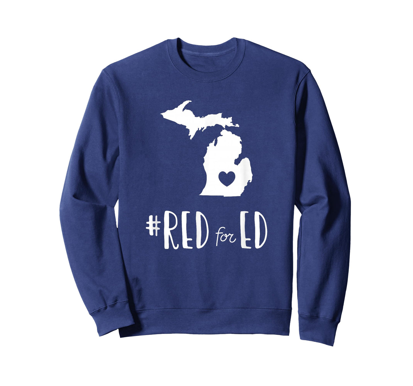 Red For Ed Michigan Teacher Public Education T-Shirt