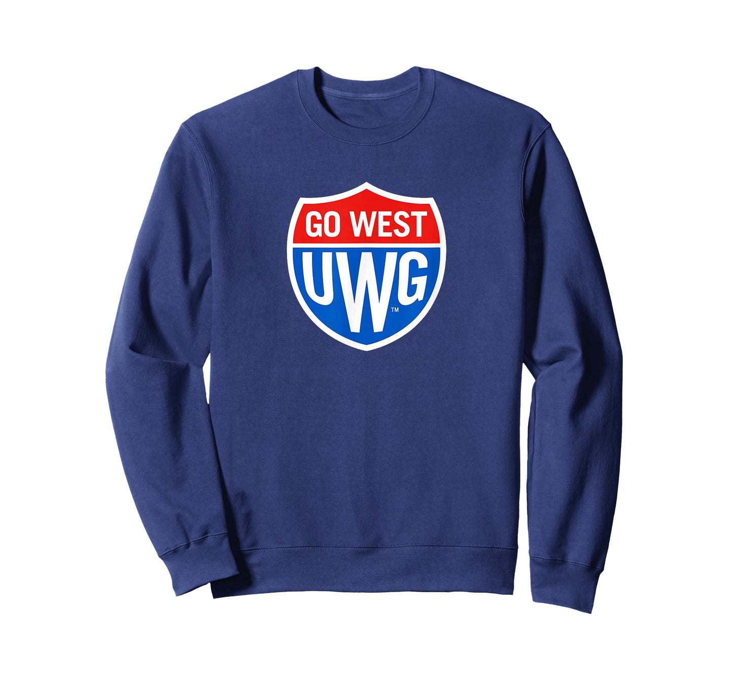 University of West Georgia UWG Wolves Go West Shield Logo T-Shirt