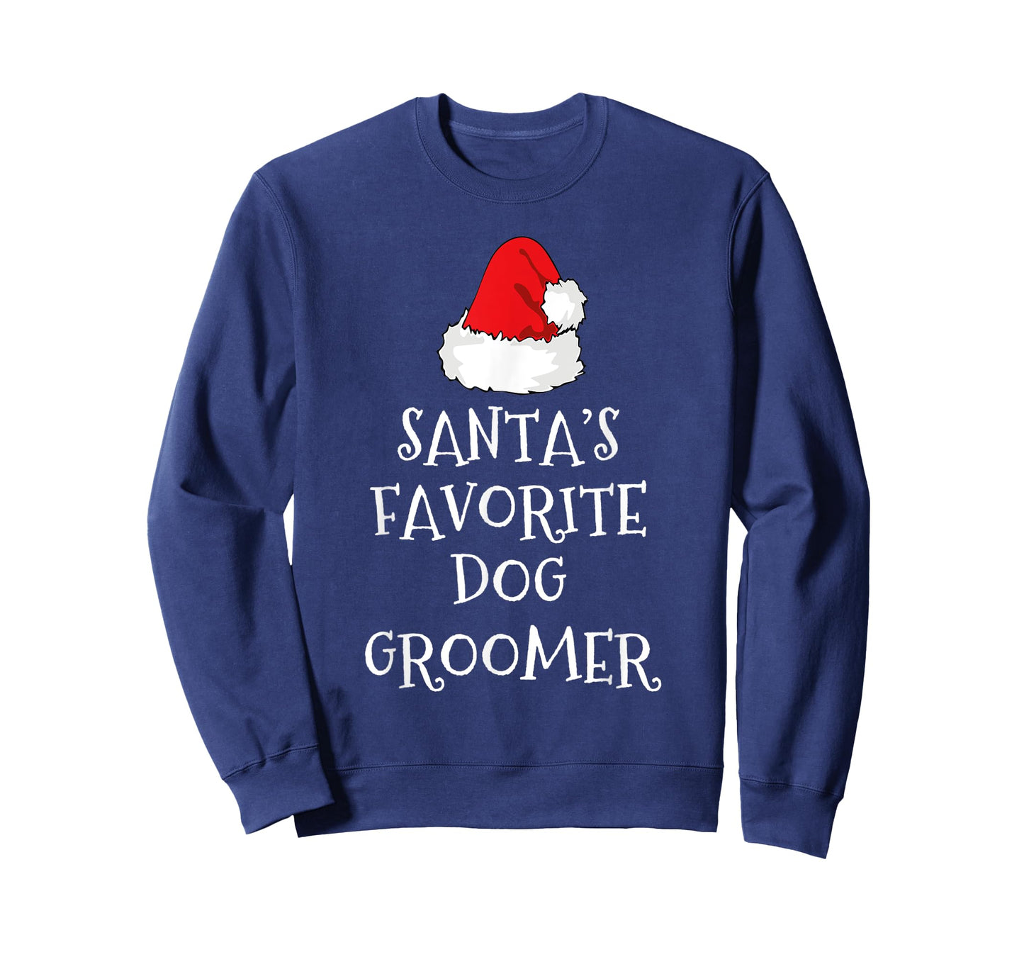 Santa's Favorite Dog Groomer Gift Funny Christmas Grooming T-Shirt