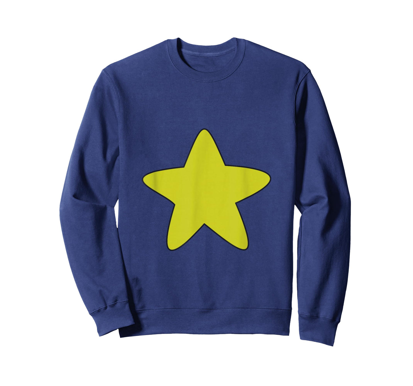 Bright Yellow Star Belly Shirt, Distressed Gold Star Stomach T-Shirt
