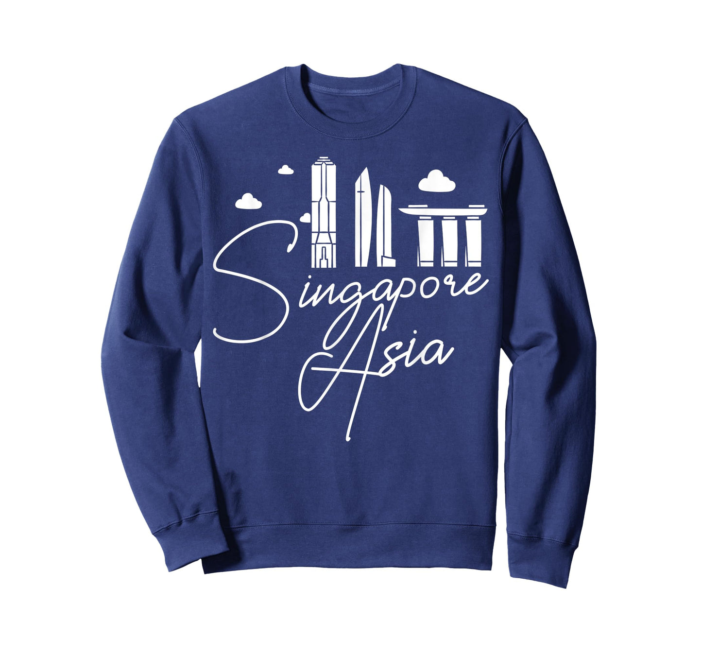 Singapore Asia City Skyline Map Travel T-Shirt