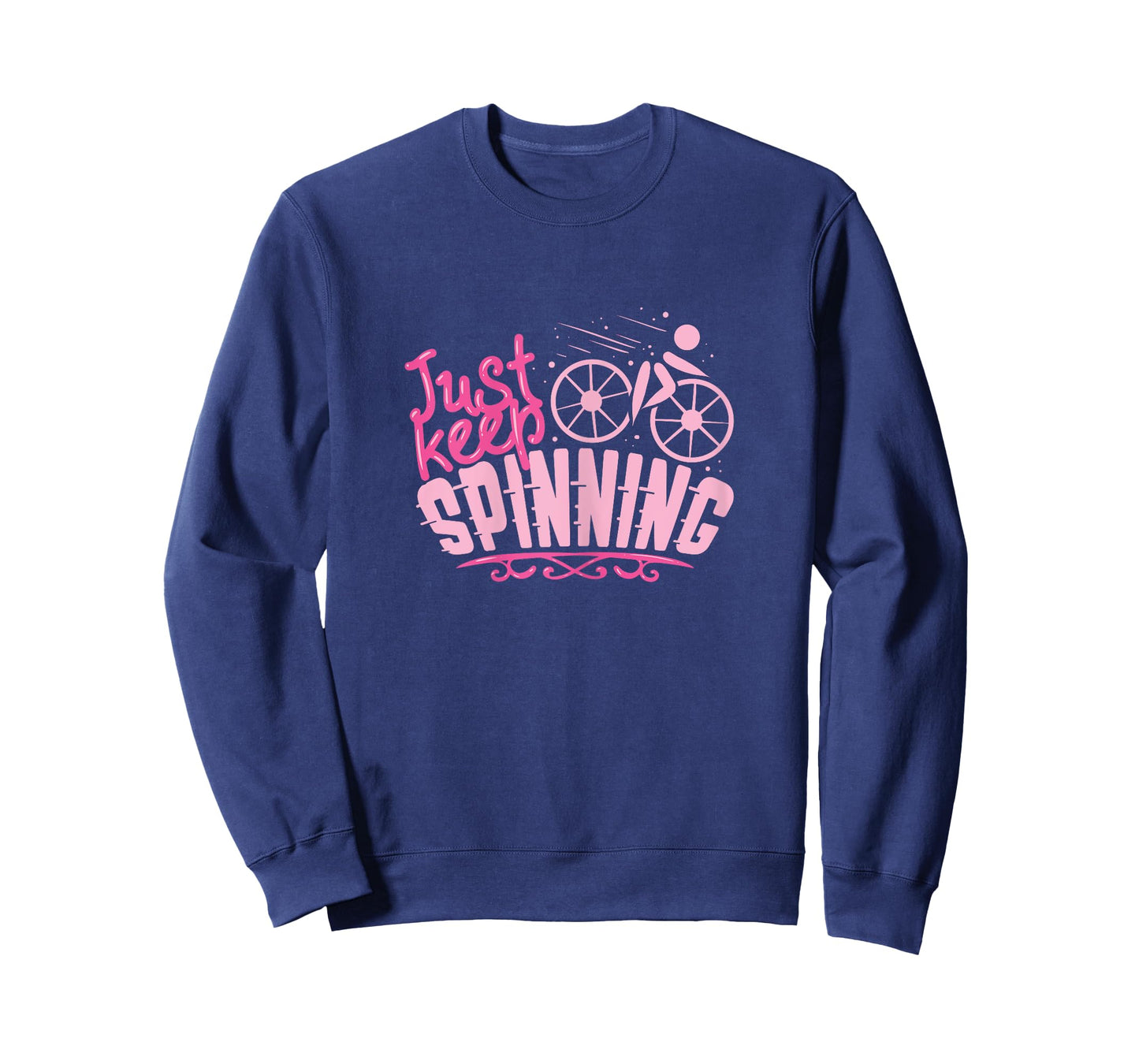 Just Keep Spinning / Spinning Indoor Cycling Bike Design T-Shirt