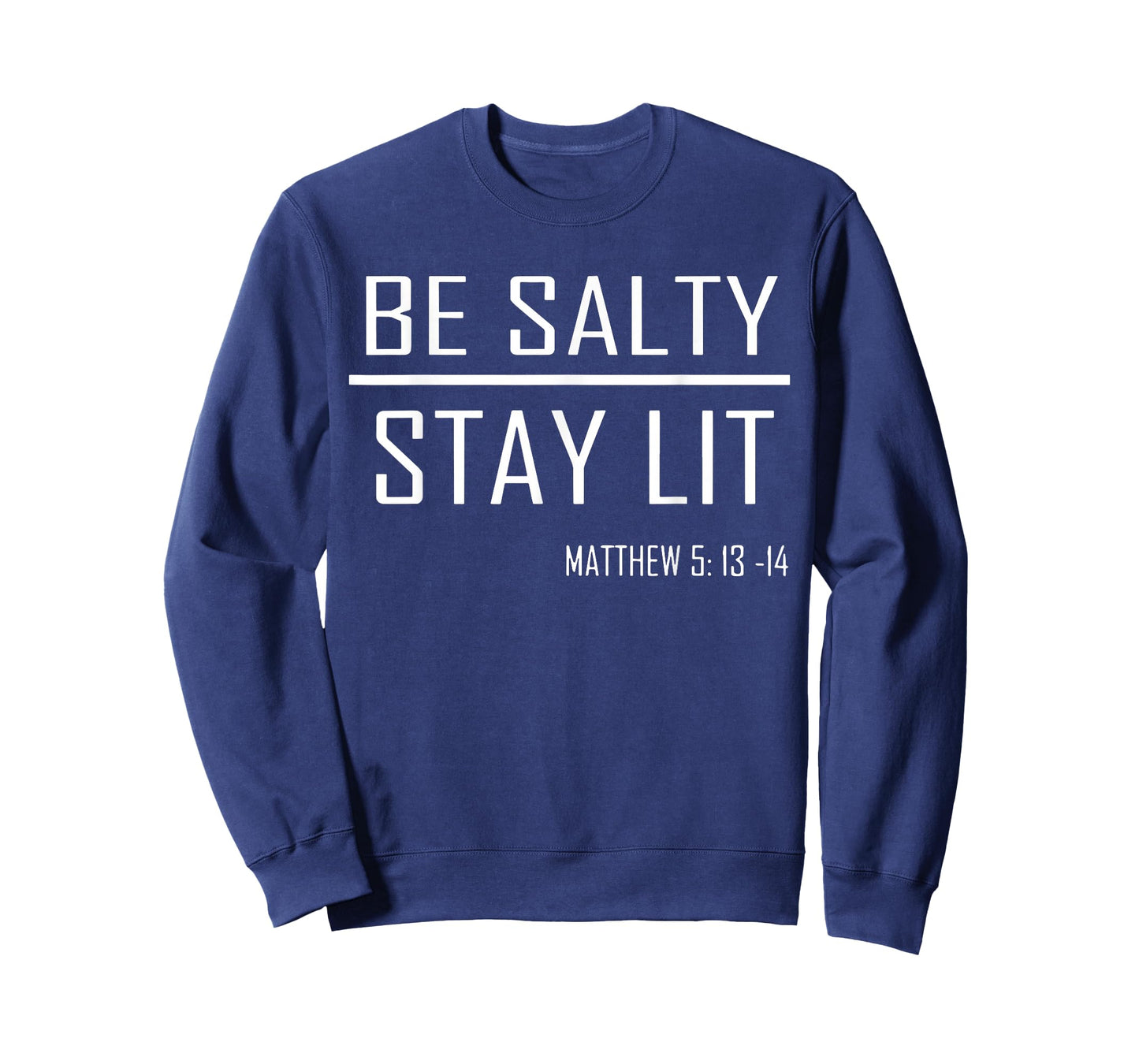 Retro Be Salty Stay Lit Matthew 5:13-14 Christian Women Men T-Shirt