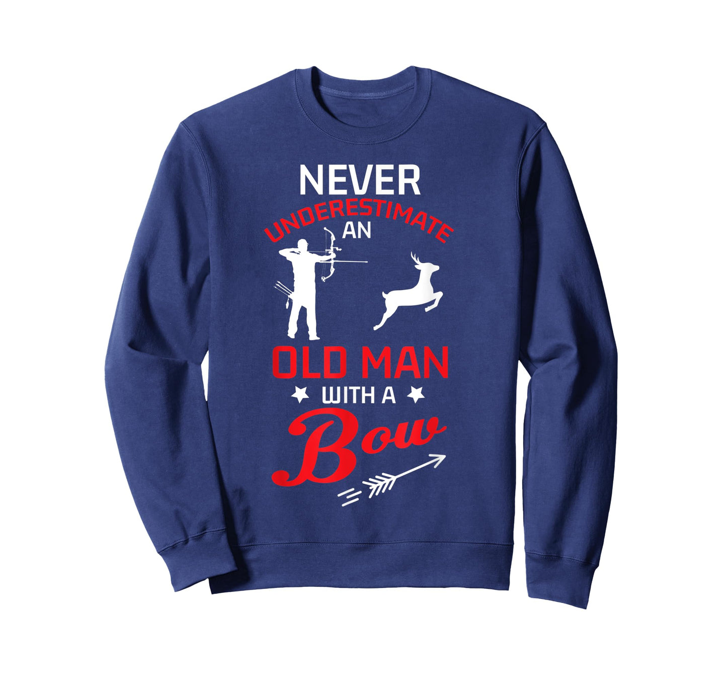 Never Underestimate An Old Man With A Bow Archery Men Gift T-Shirt