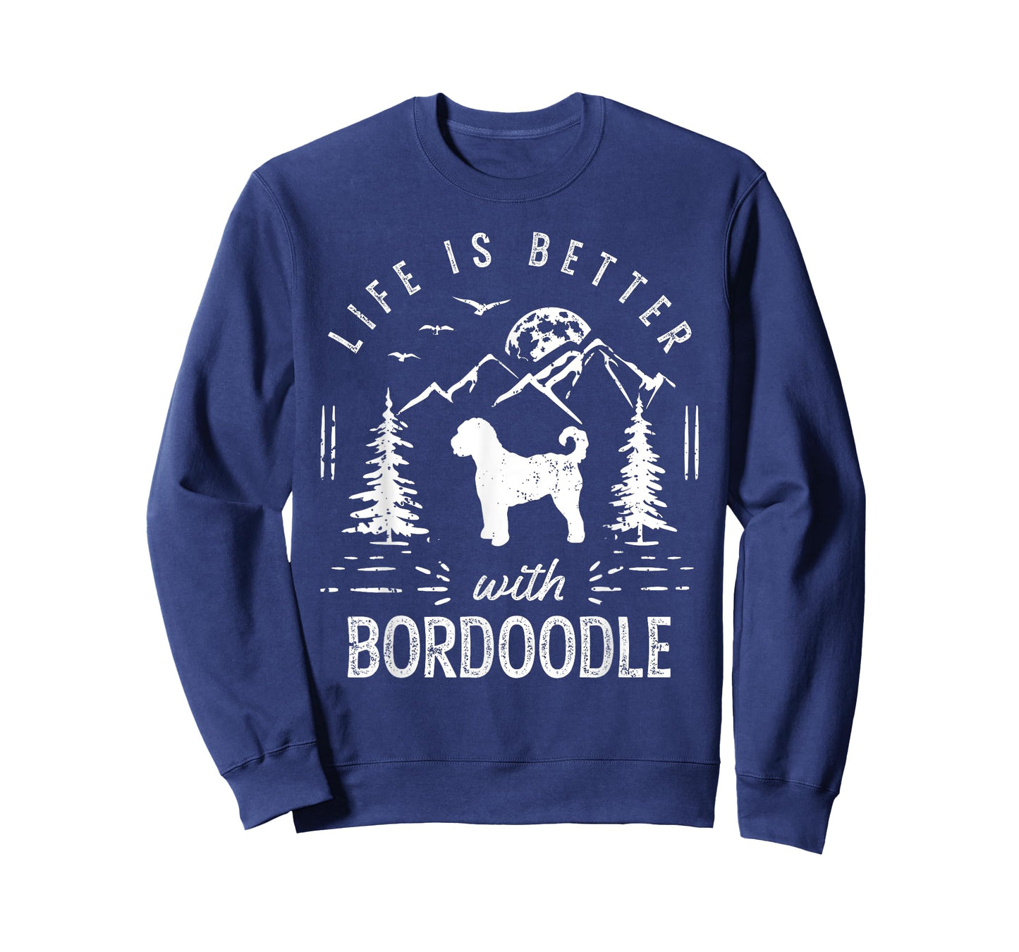 Bordoodle Life Better Mom Dad Dog T-Shirt