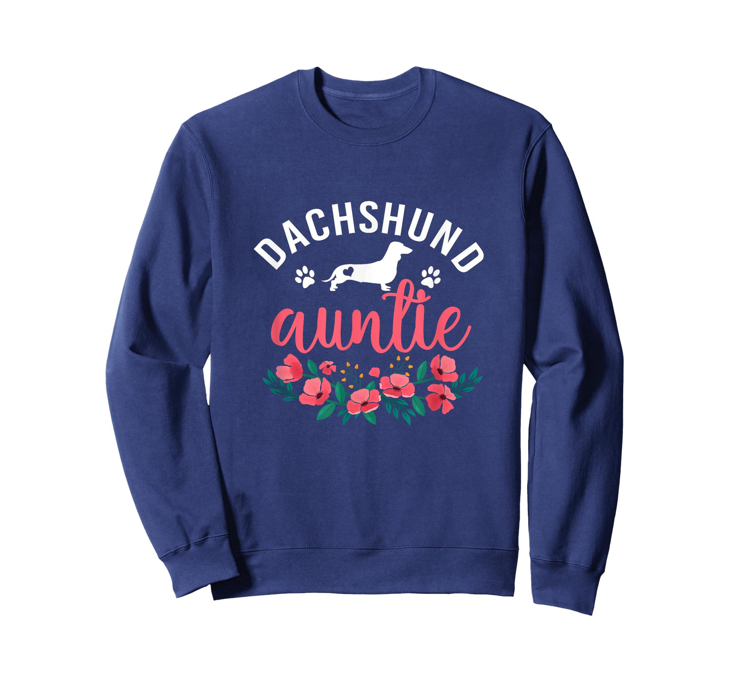 Dachshund Auntie Dog Gifts Women Aunt Dog Lover Christmas T-Shirt
