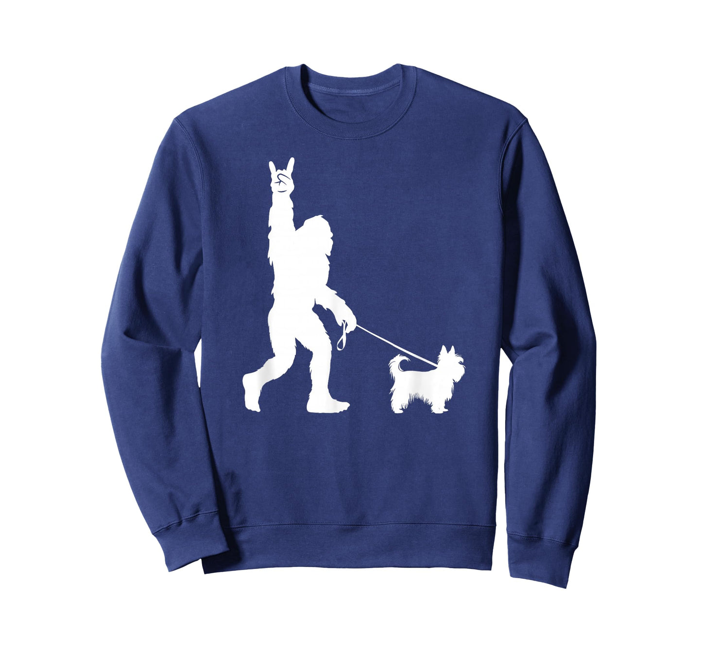 Bigfoot Walking Yorkshire Terrier Sasquatch Yorkie Dog T-Shirt