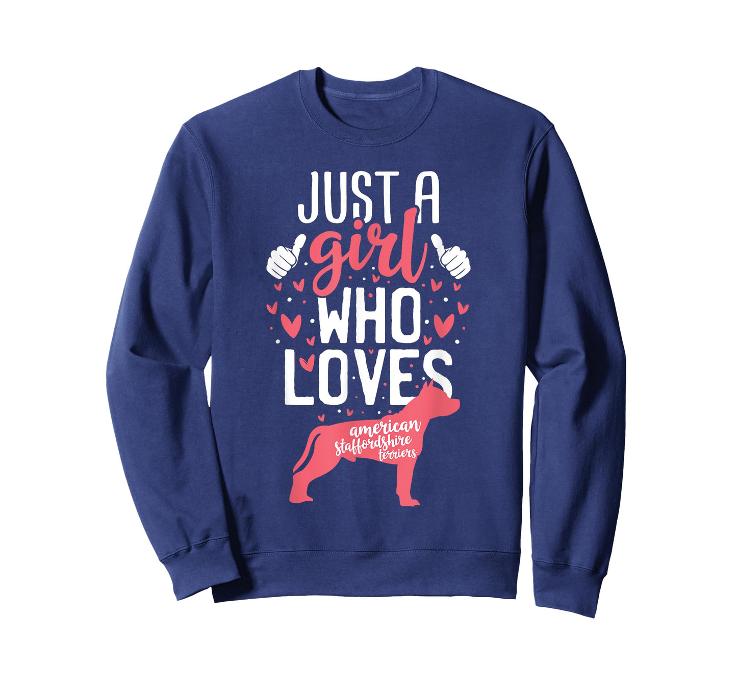 Just a Girl Who Loves American Staffordshire Terriers Dogs T-Shirt