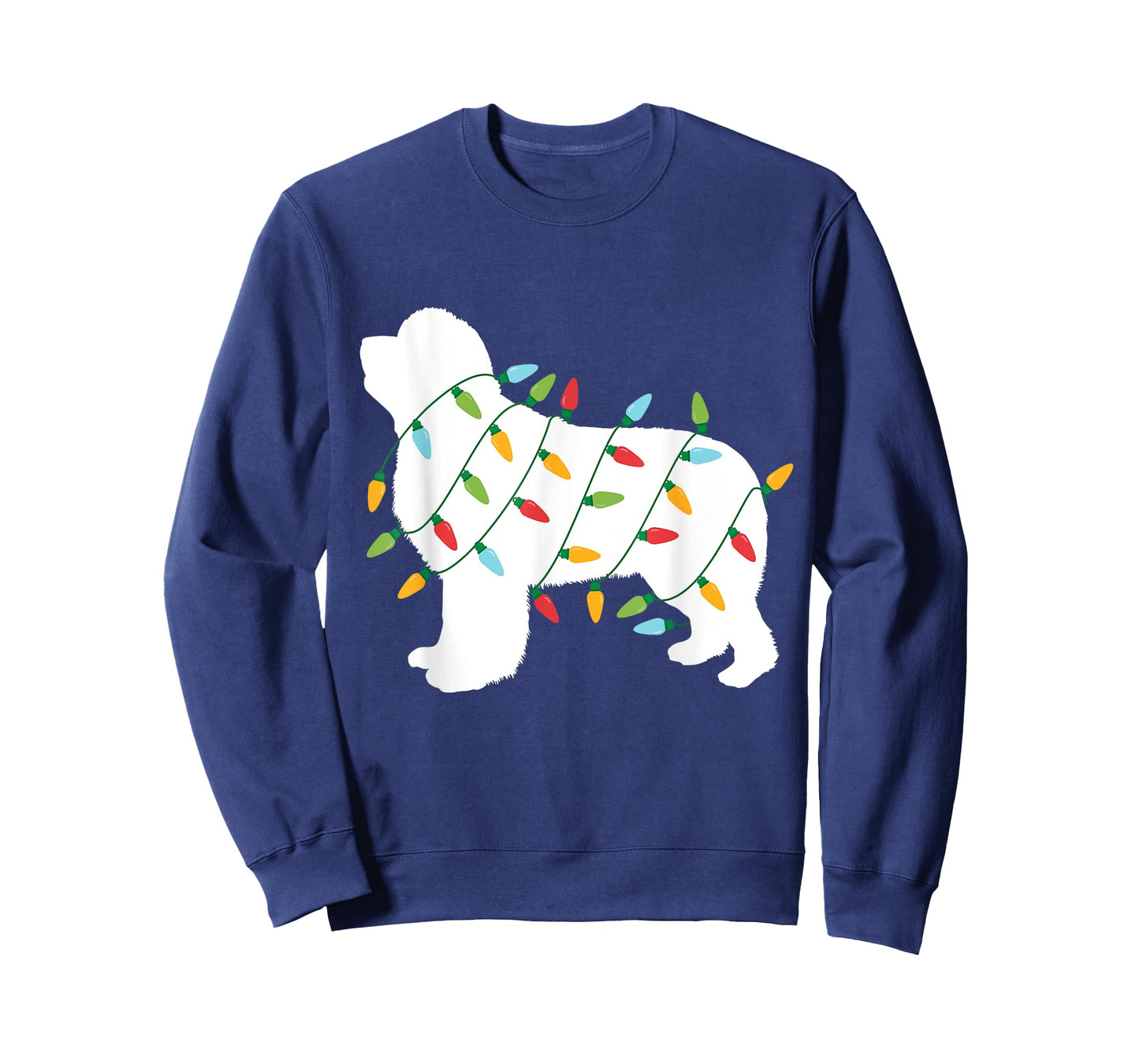 Christmas Lights Newfoundland T Shirt Gifts for Dog Lovers