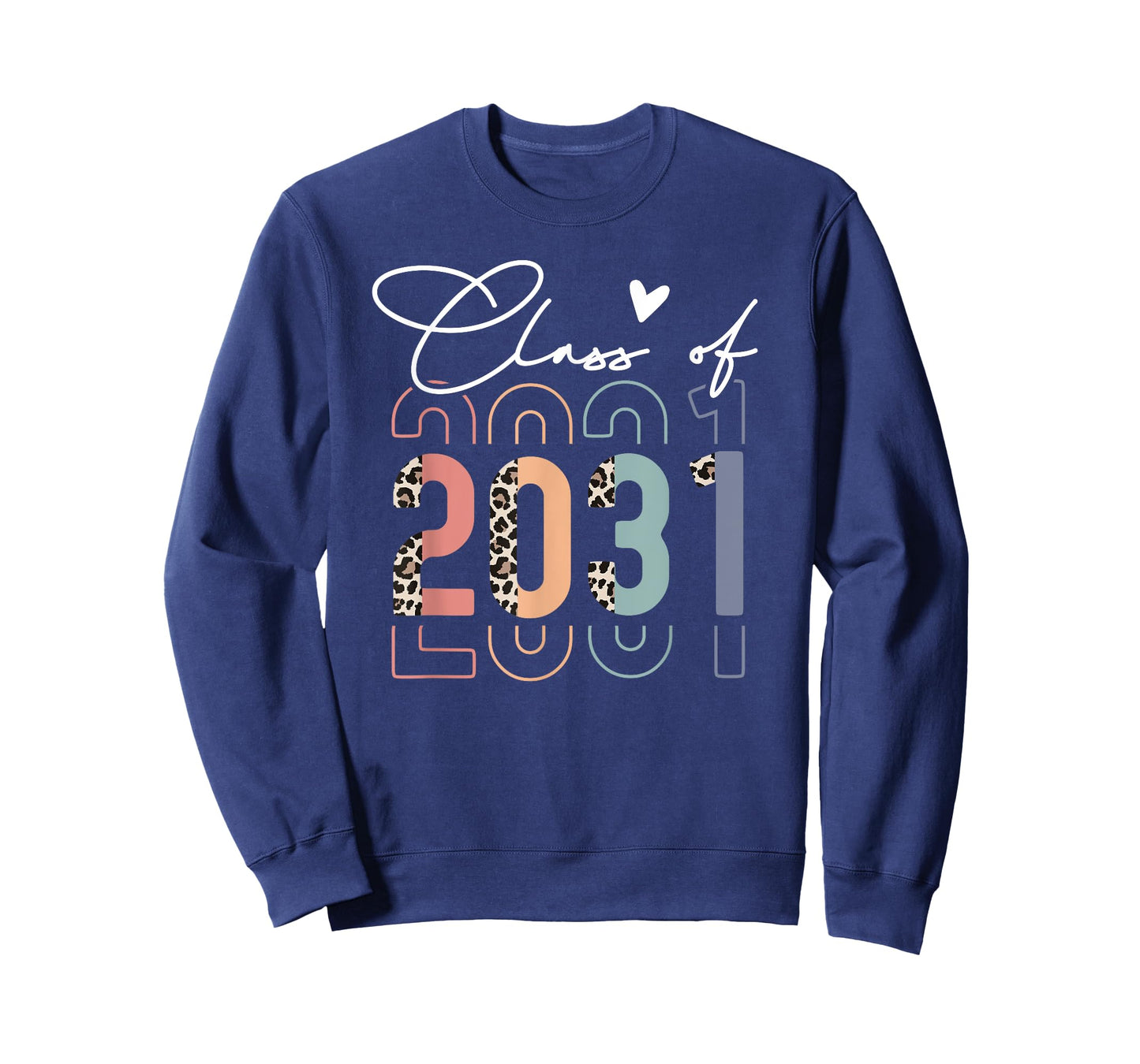 Class of 2031 School College Retro Graduation Vintage Grad T-Shirt