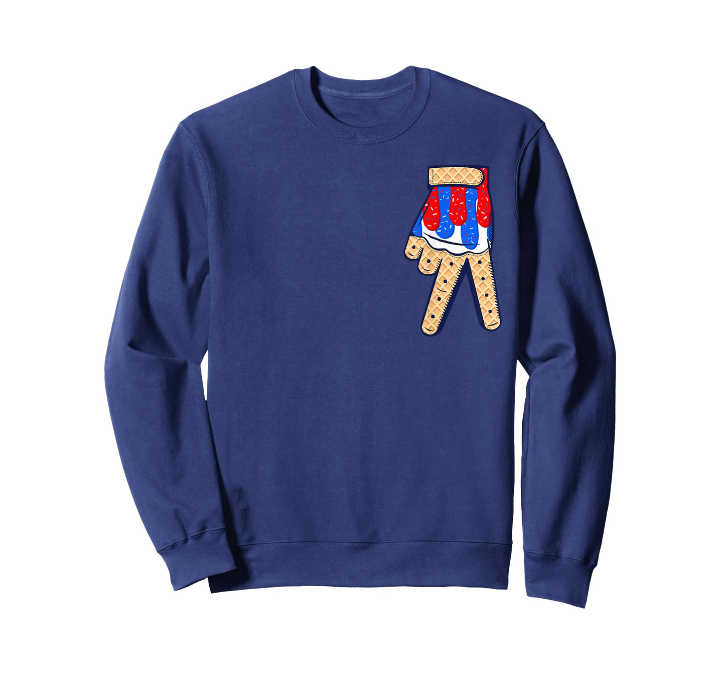 Baseball Ice Cream Drip Boys Home Plate Glove Respect Drip T-Shirt