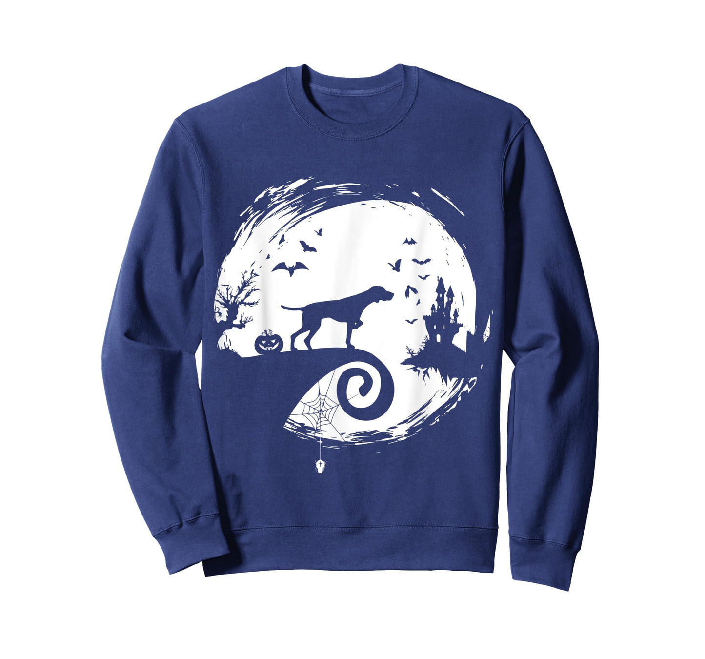 Pointer Halloween Costume Moon Silhouette Creepy Horror T-Shirt