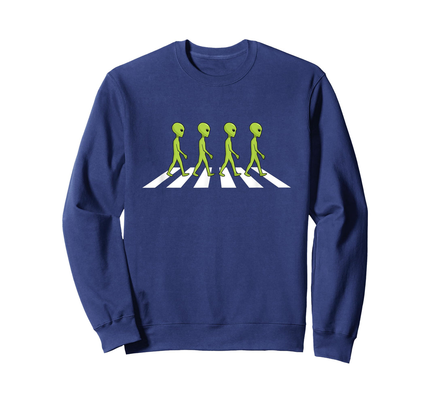 Aliens crossing and walking across road funny gift T-Shirt