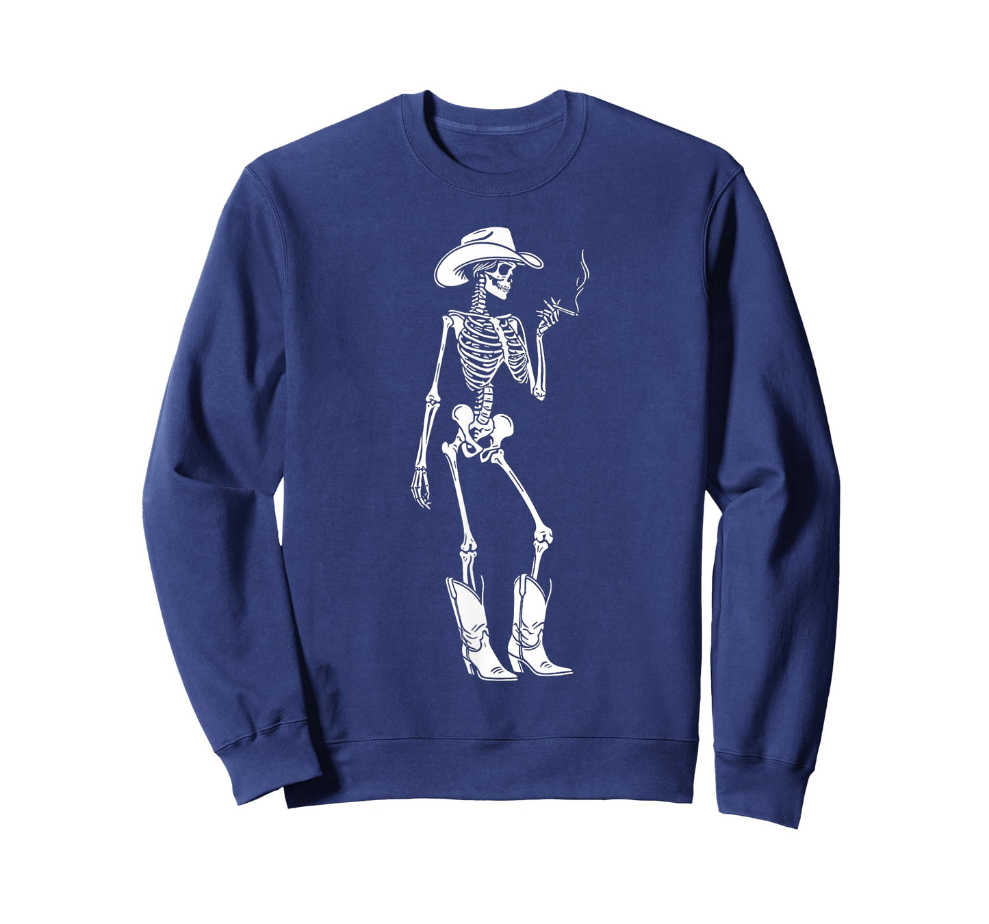 Skeleton Cowgirl Smoking Western Gothic Dark Grunge Goth T-Shirt