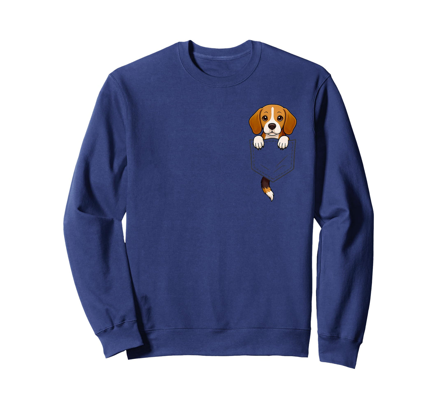 Funny Beagle Peeking in Pocket Animal Dog Lover Pet Mom T-Shirt