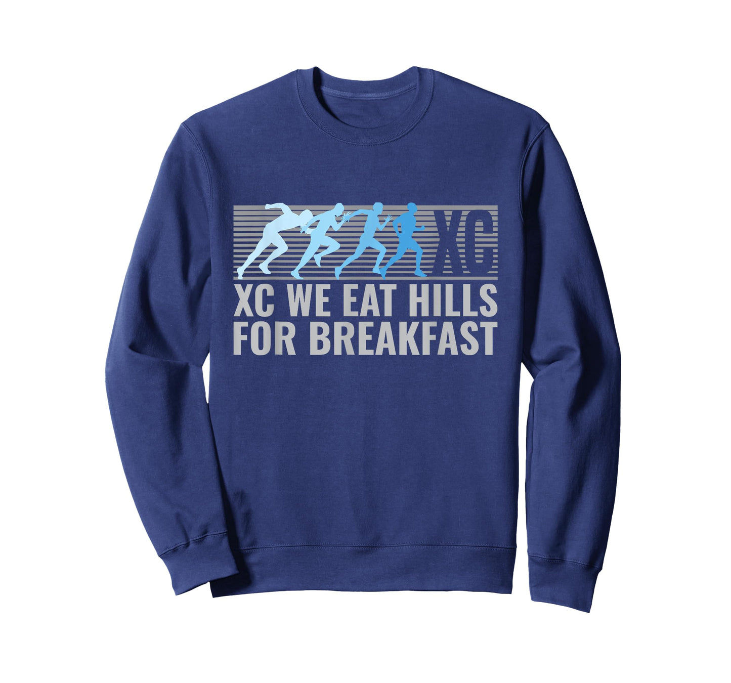 We Eat Hills For Breakfast Funny Cross Country Running T-Shirt