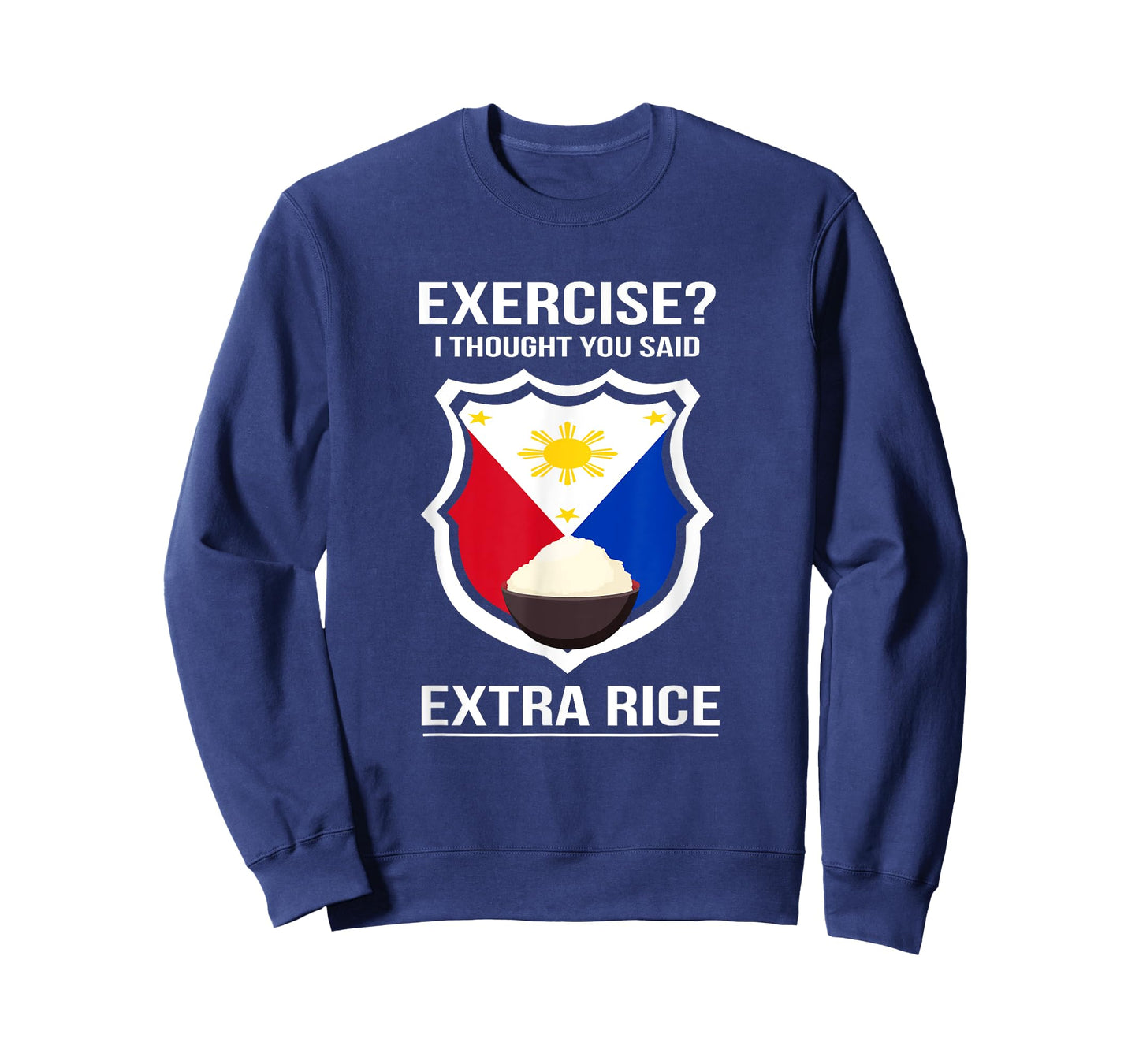 Funny Filipina Filipino Food Joke Rice Philippines T-Shirt Small