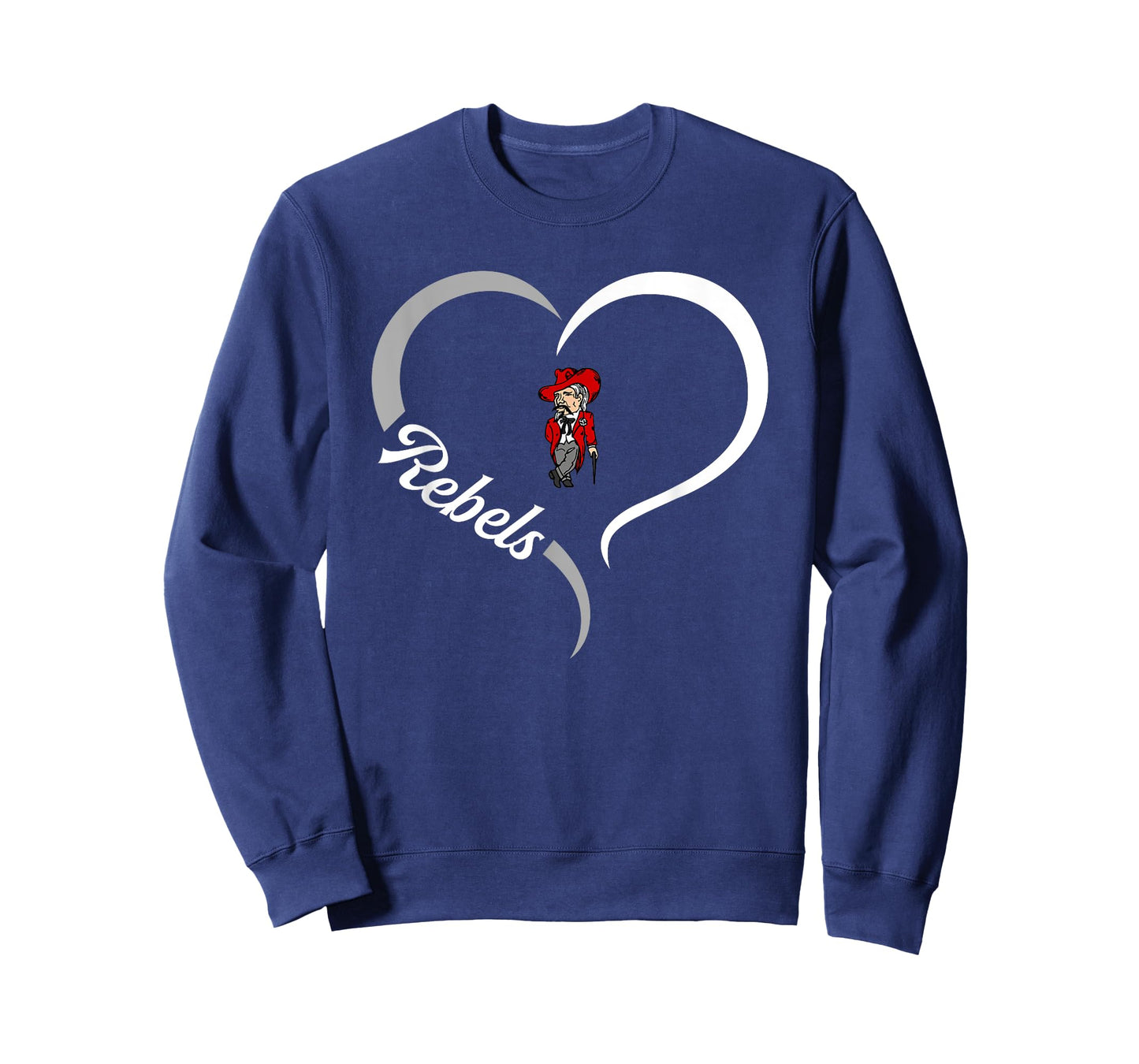 Highland Rebels Logo Half Heart Slogan HS T-Shirt