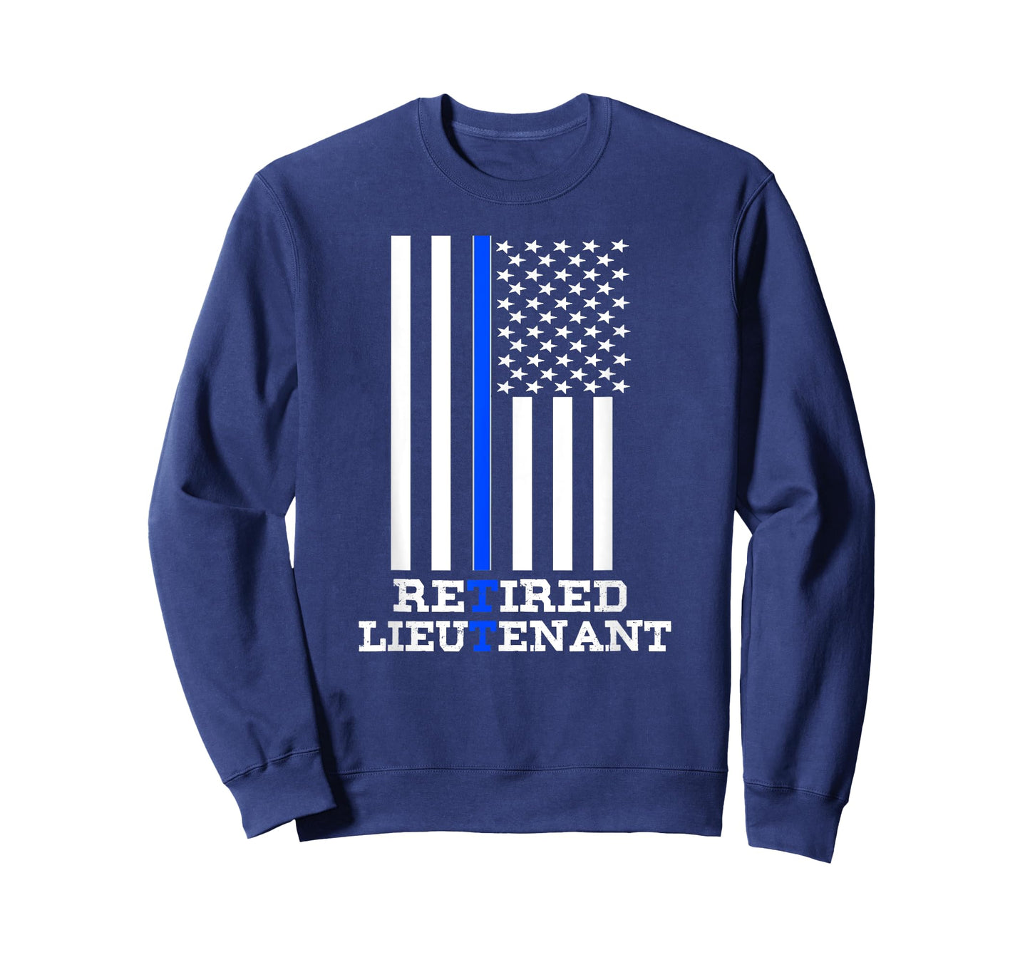 Retired Police Lieutenant Shirt Thin Blue Line Retirement T-Shirt
