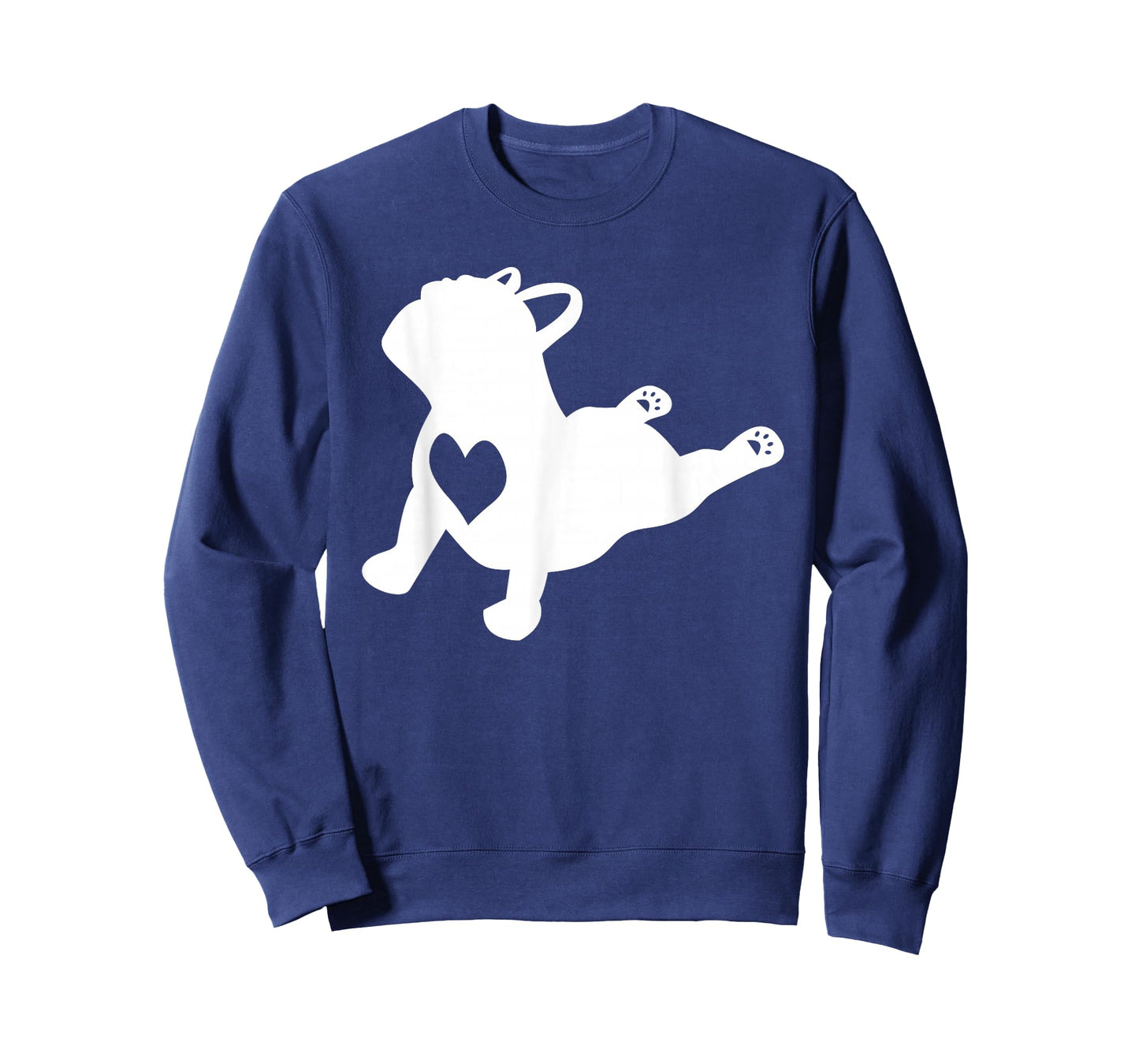 French Bulldog Yoga Pose Love Heart Frenchie T-Shirt